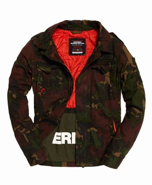 Superdry Rookie Patched Deck Férfi Kabát Camo | OGNDP5230